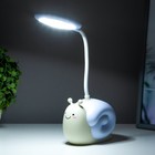 Лампа настольная "Улитка" LED 1 режим 4,2Вт USB синий 8,5х13х29 см RISALUX - Фото 3