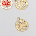 Декор для творчества металл, стразы "Всё будет хорошо - ok" 2х1,8 см - фото 21616636