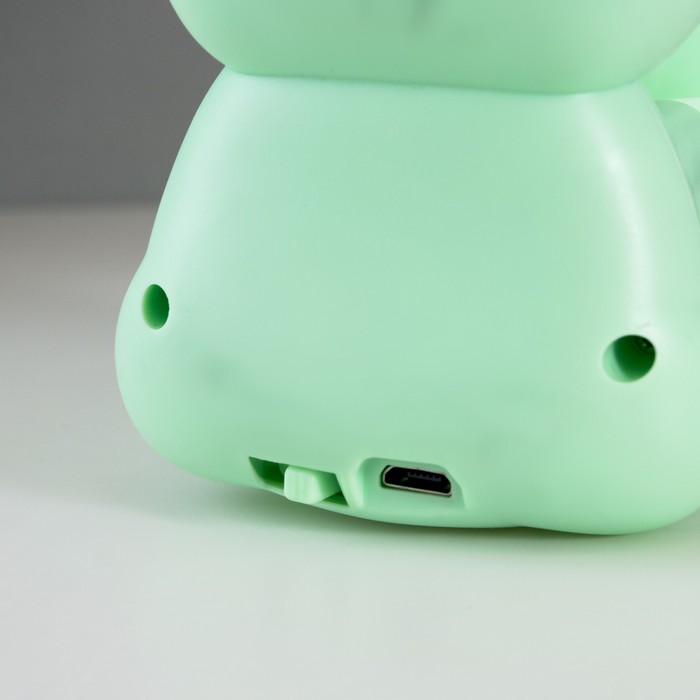 Настольная лампа "Пчелка" LED 3Вт USB АКБ зеленый 9,5х8,5х25 см - фото 1904545486