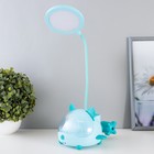 Настольная лампа "Милый мишка" LED 3,5Вт USB АКБ синий 12х15х32 см RISALUX - Фото 1