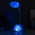 Настольная лампа "Милый мишка" LED 3,5Вт USB АКБ синий 12х15х32 см RISALUX - Фото 7