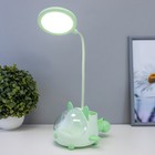 Настольная лампа "Милый мишка" LED 3,5Вт USB АКБ зеленый 12х15х32 см RISALUX - Фото 2