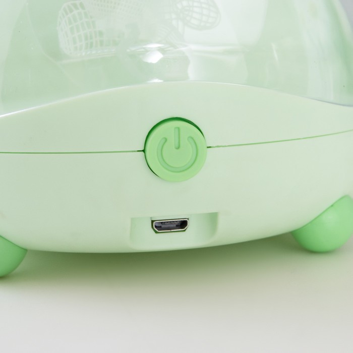 Настольная лампа "Милый мишка" LED 3,5Вт USB АКБ зеленый 12х15х32 см RISALUX - фото 1886850681