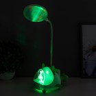 Настольная лампа "Милый мишка" LED 3,5Вт USB АКБ зеленый 12х15х32 см RISALUX - Фото 5