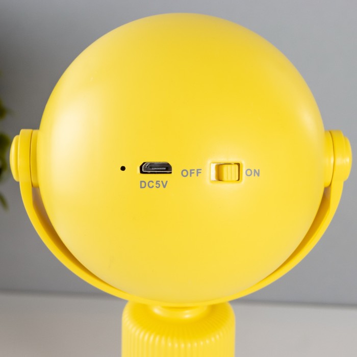 Настольная лампа "Октопус" LED 2Вт USB АКБ желтый 6х6х20,5 см RISALUX - фото 1907454085