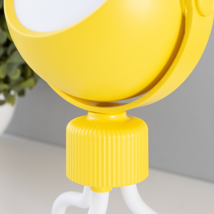 Настольная лампа "Октопус" LED 2Вт USB АКБ желтый 6х6х20,5 см RISALUX - фото 1907454083