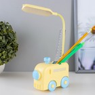 Настольная лампа "Паровоз" LED 1,5Вт USB АКБ желто-синий 11,5х34 см RISALUX - Фото 4