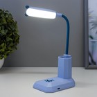 Настольная лампа "Малыш" LED 1Вт USB АКБ синий 7,1х10х26 см - Фото 2