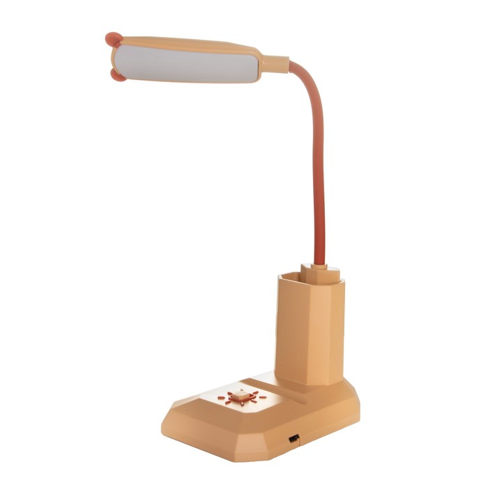 Настольная лампа "Малыш" LED 1Вт USB АКБ бежевый 7,1х10х26 см RISALUX - фото 1886850740