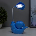 Настольная лампа "Дельфин" LED 3Вт USB АКБ синий 14,5х5х28 см RISALUX - Фото 3