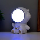 Ночник "Космонавт" LED 1.5Вт USB АКБ белый 9,5х8х10,5 см RISALUX - Фото 6