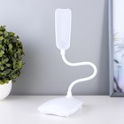 Настольная лампа "Лайт" LED 3Вт USB (80см) белый 12,5х12,5х23 см RISALUX - фото 24287386