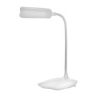 Настольная лампа "Лайт" LED 3Вт USB (80см) белый 12,5х12,5х23 см RISALUX - фото 24287391