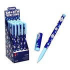 Ручка шариковая "Снежинки" 0.7 мм, корпус Софтач Soft touch, чернила синие (штрихкод на штуке) - фото 9769987