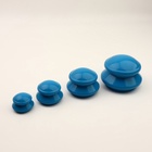 Набор вакуумных банок для массажа, резиновые, d=10/8/6/4 см, 4 шт., синий - Фото 2