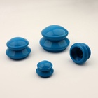 Набор вакуумных банок для массажа, резиновые, d=10/8/6/4 см, 4 шт., синий - Фото 5