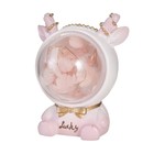 Ночник "Олененок" LED от батареек розовый 6х6,5х9 см RISALUX - фото 23252020