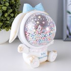 Фигурка светящаяся RISALUX «Зайка», LED-ночник, от батареек, бежевый, 9×14×14 см - Фото 1