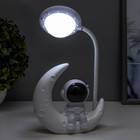 Настольная лампа "Астронавт на луне" LED 3Вт USB АКБ 13х5х26 см - фото 9583846