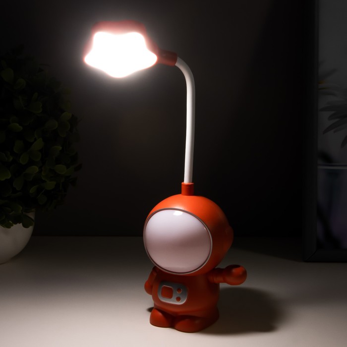Настольная лампа "Астронавт" МИКС LED 3Вт USB АКБ 9х7х21 см RISALUX - фото 1906007264