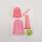 Набор вакуумных банок для массажа, силиконовые, d 7/5,5/3,9/1.6 см, 4 шт., цвет розовый - Фото 5