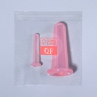 Набор вакуумных банок для массажа, силиконовые, d=1,6/3,9 см, 2 шт, цвет розовый - Фото 5