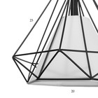 Светильник 2703/1 E27 40Вт черный 25х25х25-125 см - фото 31199343
