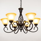 Люстра 2714/6 E27 40Вт черный 72х72х42-72 см BayerLux - Фото 3