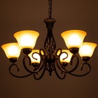 Люстра 2714/6 E27 40Вт черный 72х72х42-72 см BayerLux - Фото 4