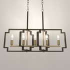 Люстра 2739/5 E14 40 Вт черно-золотой 29.5×7.8×25-97 см BayerLux - фото 42622639