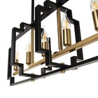 Люстра 2739/5 E14 40 Вт черно-золотой 29.5×7.8×25-97 см BayerLux - фото 42622648