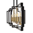 Люстра 2739/5 E14 40 Вт черно-золотой 29.5×7.8×25-97 см BayerLux - фото 42622649