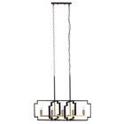 Люстра 2739/5 E14 40 Вт черно-золотой 29.5×7.8×25-97 см BayerLux - фото 42622641