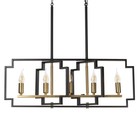 Люстра 2739/5 E14 40 Вт черно-золотой 29.5×7.8×25-97 см BayerLux - фото 42622642