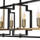 Люстра 2739/5 E14 40 Вт черно-золотой 29.5×7.8×25-97 см BayerLux - фото 42622645