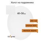 Холст на подрамнике овальный, хлопок 100%, грунт акриловый, 1,5*40*50 см, мелкозернистый, 280г/м² 7580653 - фото 10215898