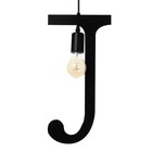 Светильник BayerLux "Алфавит J" E27 40Вт черный 39х19 см - фото 21617445