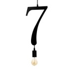 Светильник BayerLux "Цифра 7" E27 40Вт черный 35х20 см - фото 21617530