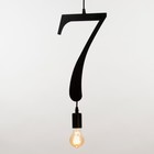 Светильник BayerLux "Цифра 7" E27 40Вт черный 35х20 см - фото 21617531