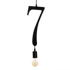 Светильник BayerLux "Цифра 7" E27 40Вт черный 35х20 см - фото 21617533