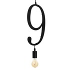 Светильник BayerLux "Цифра 9" E27 40Вт черный 35х21 см - фото 21617553