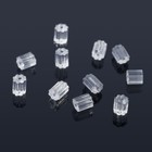 Заглушки для сережек, швенз, пусет силиконовые для швенз и пусет «Шестерёнки» (набор 50 шт.), 4×4×3 мм, прозрачная - Фото 2