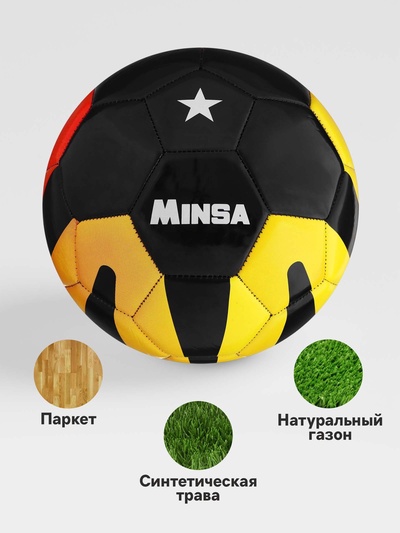 Футбольный мяч MINSA, машинная сшивка, 32 панели, р. 5, TPU