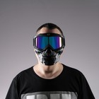 Очки-маска для езды на мототехнике, разборные, визор хамелеон, цвет черный - фото 7042696