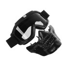 Очки-маска для езды на мототехнике, разборные, визор затемненный, чёрные - Фото 4