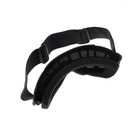 Очки-маска для езды на мототехнике, разборные, визор прозрачный, чёрные - Фото 6