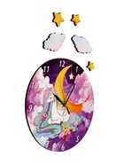 Часы настенные интерьерные  "Единорог",  d-23 см - фото 41438934