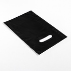 Пакет полиэтиленовый с вырубной ручкой, Черный 20-30 См, 30 мкм (50 шт) - фото 809334769