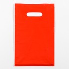 Пакет полиэтиленовый с вырубной ручкой, Красный 20-30 См, 30 мкм - фото 318904372