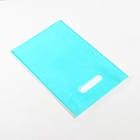 Пакет полиэтиленовый с вырубной ручкой, Бирюзовый 20-30 См, 30 мкм (50 шт) - фото 809299071